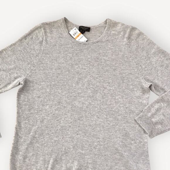 Charter Club Plus NWT 100% Cashmere Sweater Light Gray Luxury - Picture 4 of 9